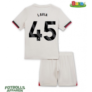 Chelsea Romeo Lavia #45 Bortaställ Barn 2025-26 Kortärmad (+ Korta byxor)